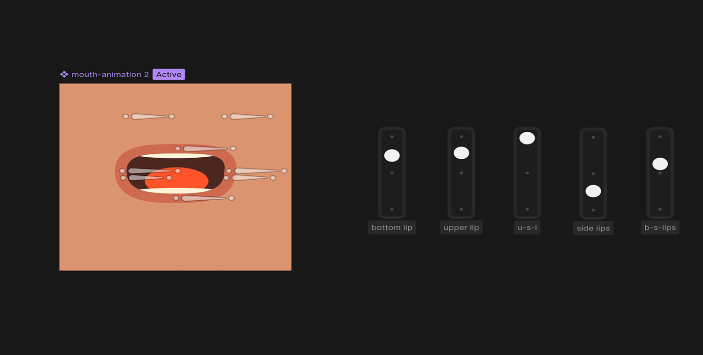 Rigged mouth animation in Rive